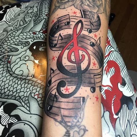 75+ Lovely Music Note Tattoo Ideas – For Those Who Is In Love With Music