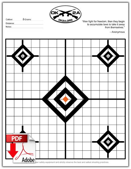 printable shooting targets pdf - targets printable - Julio Rich