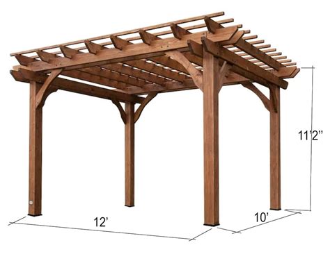 10 X 12 Pergola Plans Pdf File DIY Simple Pergola Plan Modern - Etsy Canada