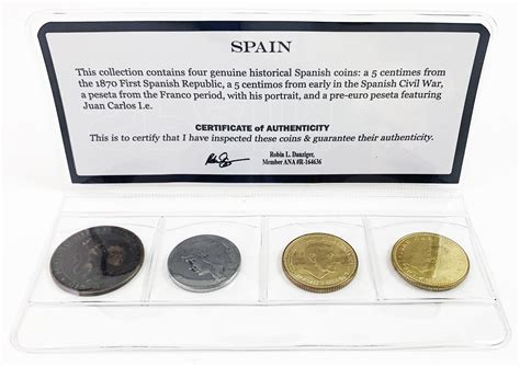 Spain: Four Historical Spanish Coins (mini)