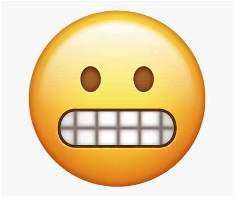 Grimacing Emoji Png - Transparent Background Grin Emoji Png , Free ...