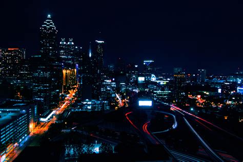 Wallpaper Night City, City Lights, Light, Buildings HD: Widescreen ...