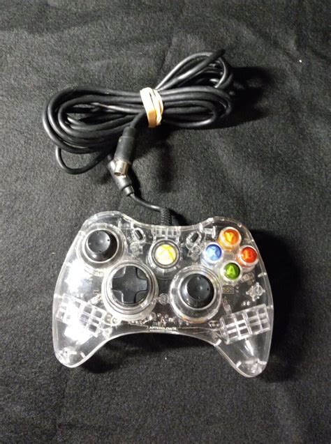 Xbox 360 Afterglow Controller Clear PL-3702 Wired Tested and Working | eBay