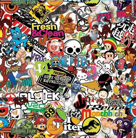 35cm x 30m HD One Piece DIY JDM USDM HellaFlush Bomb Sticker Bomb ...