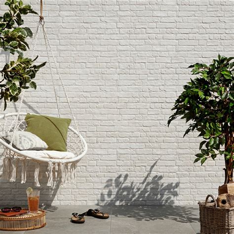 Rustic Masonry Dove White Brick Effect Tiles | Walls and Floors