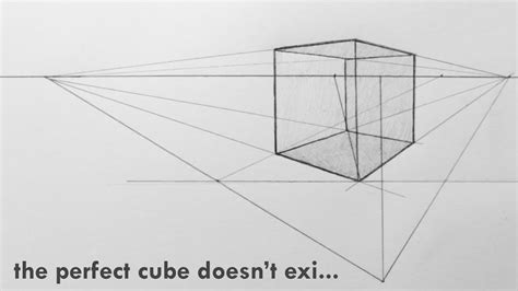 How To DRAW a PERFECT CUBE. - YouTube