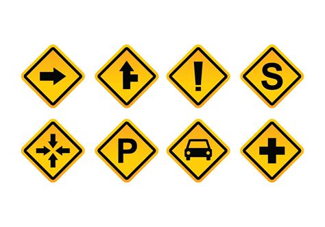 Road Sign Vector Pack 133770 Vector Art at Vecteezy