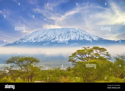 Pictures from the snow-capped Kilimanjaro in Kenya Stock Photo - Alamy