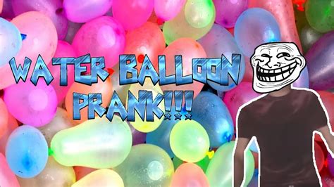 water balloon prank - YouTube