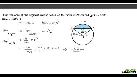 Area Of Segment Of Circle Worksheet