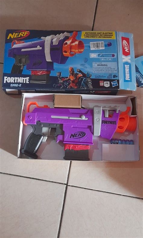 NERF FORTNITE SMG-E PISTOL GUN, Toys & Collectibles, Mainan di Carousell