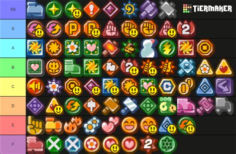 Paper Mario TTYD Badges Tier List (Community Rankings) - TierMaker