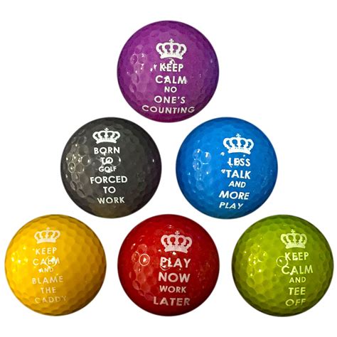 PGA Tour Novelty Golf Balls (6 Pack) | IWOOT