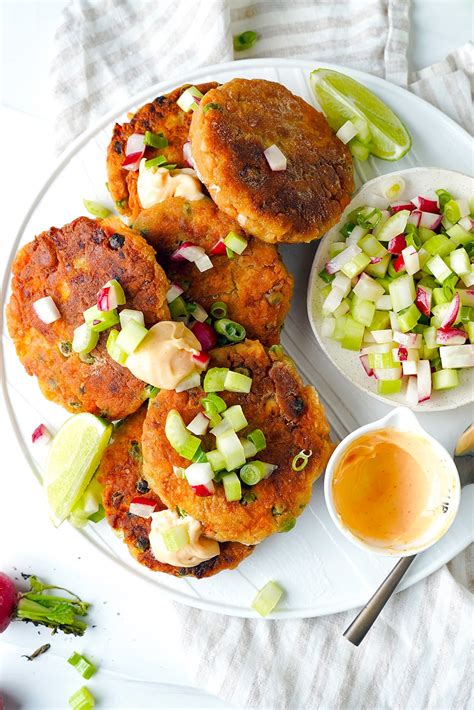 Salmon Fish Cakes With Sweet Potatoes & Peas - Recipe Ocean