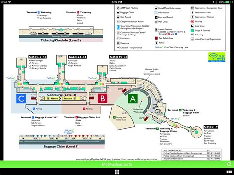 Reagan National Dca Airport Terminal Map | Images and Photos finder