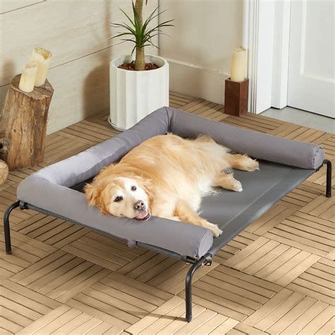 RRPETHOME Large Elevated Cooling Dog Bed,Raised Dog Cots Beds for Large ...