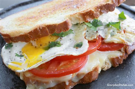 Fried Egg Grilled Cheese Sandwich Recipe