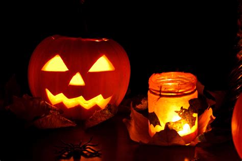 Jack-o-lantern And Lights Free Stock Photo - Public Domain Pictures