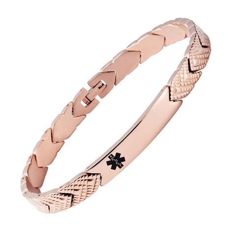 Fashion Titanium Medical alert id Bracelet for Women,Not allergic-Free ...