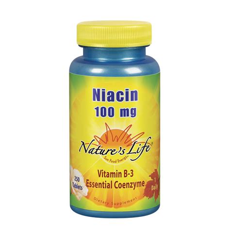 Natures Life Niacin 100mg | Vitamin B3 Supplement | Healthy Blood Lipid ...