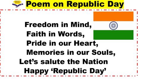 Republic day poem in English || Republic day poem 2023 speech in ...