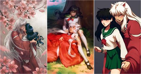 Inuyasha: 10 Adorable Pieces Of Kagome & Inuyasha Fan Art That Will ...