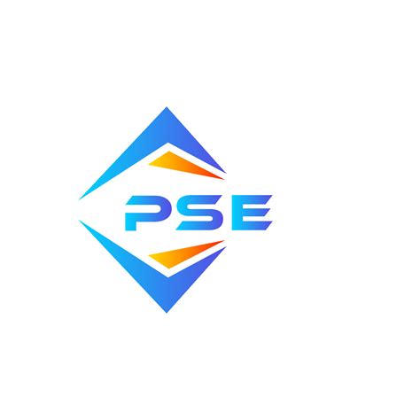 PSE abstract technology logo design on white background. PSE creative ...