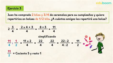 Multiplicación, división de fracciones. Comparación y reducción a común ...