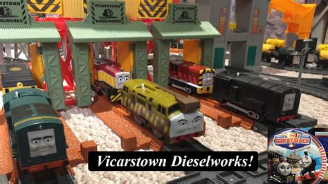 Thomas and Friends Sodor Landmark-Trackmaster Vicarstown Dieselworks ...