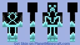 blue creeper ;) Minecraft Skin