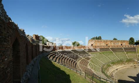 The Ancient Theatre Of Taormina Stock Photo | Royalty-Free | FreeImages