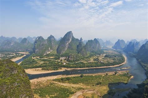 Karst mountains guangxi china