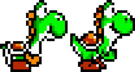 super mario world - yoshi sprite remade by TheLuke135 on DeviantArt