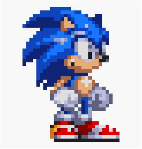 Sonic's Sprite That Was Used In The Battle - Sonic The Hedgehog Pixel ...