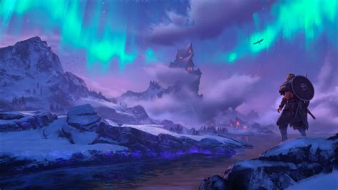 Valhalla Viking Aurora - HD Game Wallpaper by Ömer Burak Önal