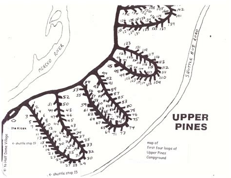 Yosemite Upper Pines Campground Map - Atlanta Georgia Map