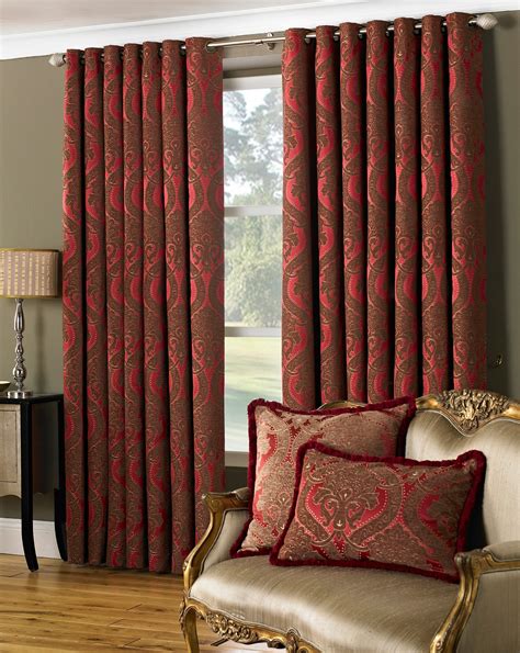 Burgundy Curtains for Living Room | Roy Home Design