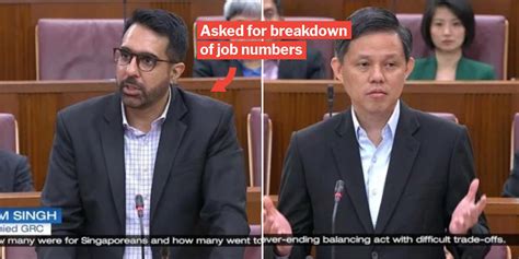 Pritam Singh Asks For Data Of S'porean & FT Employment, Chan Chun Sing ...