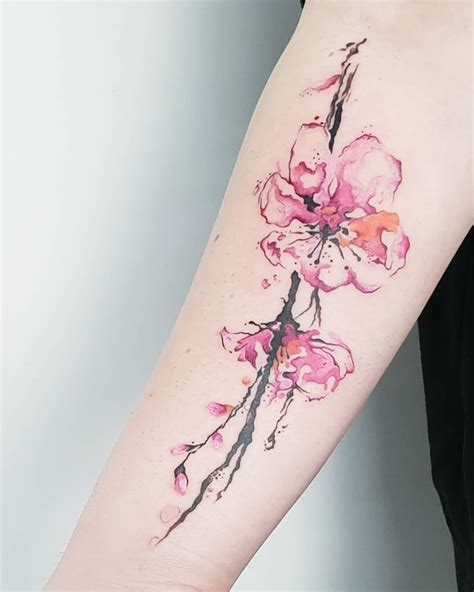 34+ Traditional Cherry Blossom Tattoo - HijabHermina