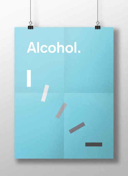 Creative Minimal Posters Show What Your Brain Looks Like on Drugs