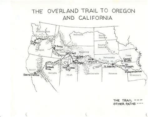 Printable Map Of The Oregon Trail | Adams Printable Map