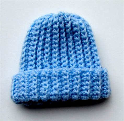 Ribbed Crochet Baby Beanie | AllFreeCrochet.com