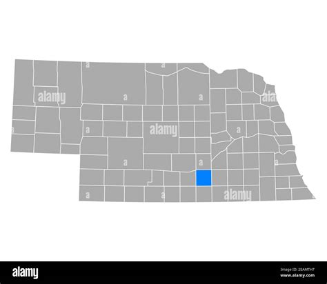 Map of Adams in Nebraska Stock Photo - Alamy