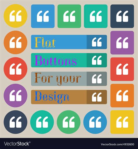 Double quotes at the beginning of words Royalty Free Vector