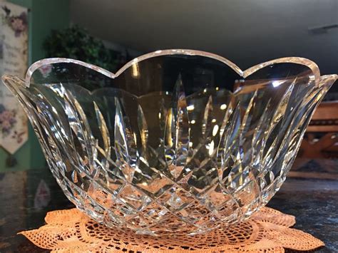 Gorgeous Crystal Waterford Lismore 9 Scalloped Bowl | Etsy | Waterford ...