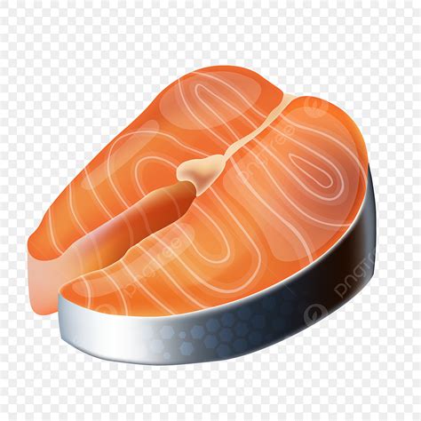 Salmon Fish Meat Vector Design Images, Salmon Fillet Fish Meat Cartoon ...