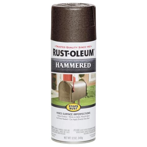 Rust-Oleum Stops Rust Gloss Brown Hammered Spray Paint (Actual Net ...