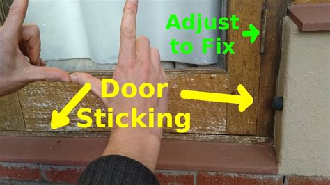 Sticking Door Solved by Shimming the Hinge - YouTube