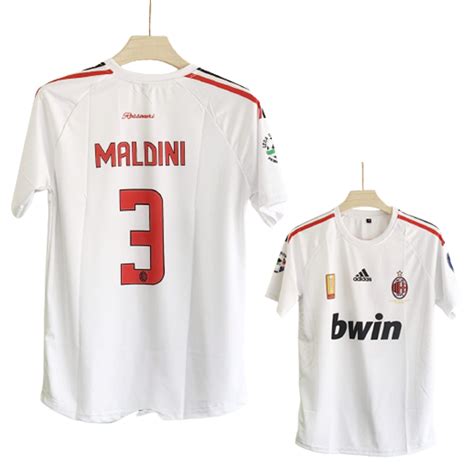 Maldini Ac milan Away Retro Jersey | Retro Collection - Cyberried Store