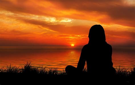 Free illustration: Sunset, Woman, Silhouette - Free Image on Pixabay ...